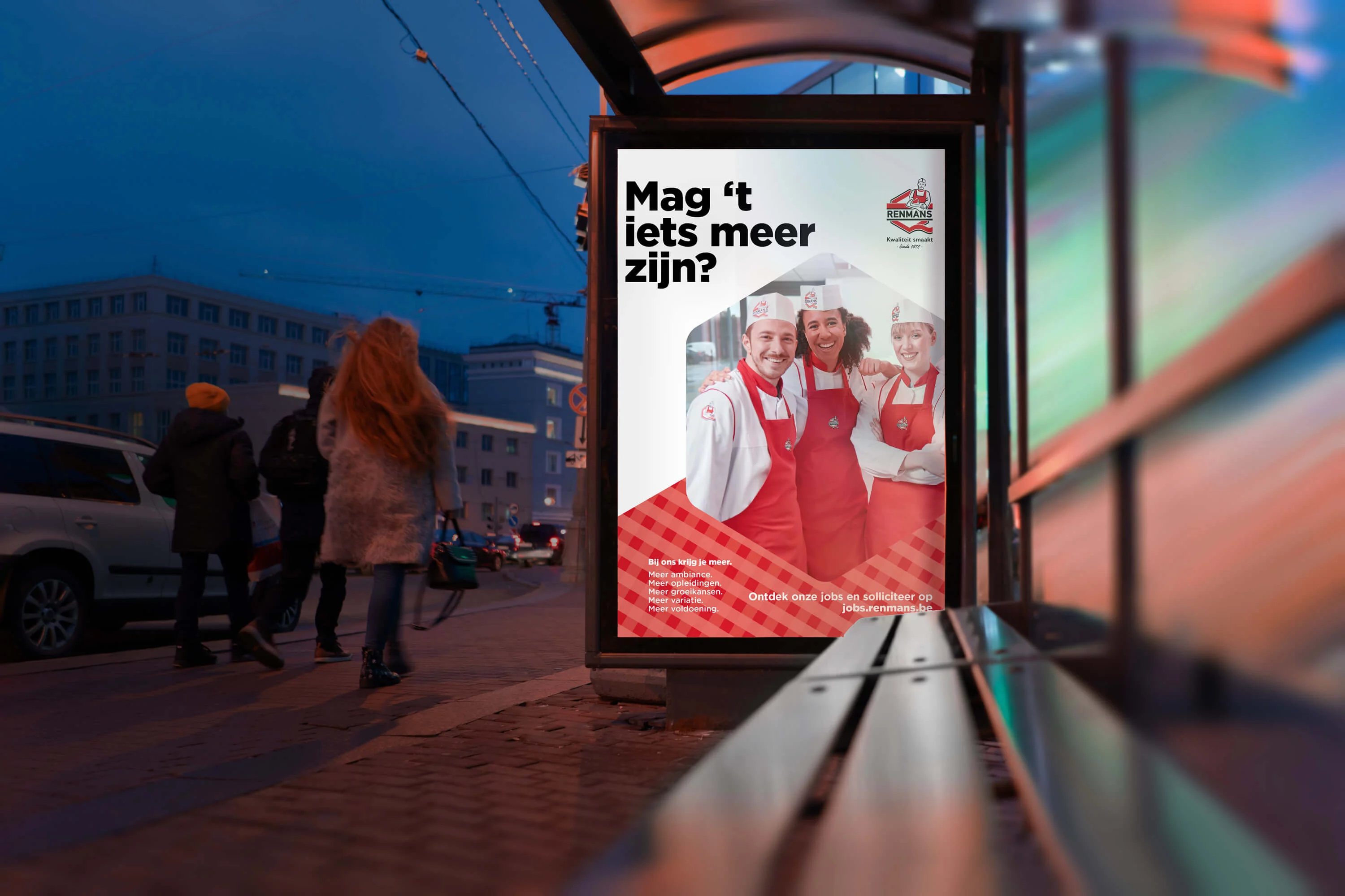 employer branding affiche in buskot voor Renmans